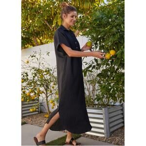 GRAYSON By FRANK EILEEN The Artist Full Length Linen Dress Sz 3 (M) NOWT